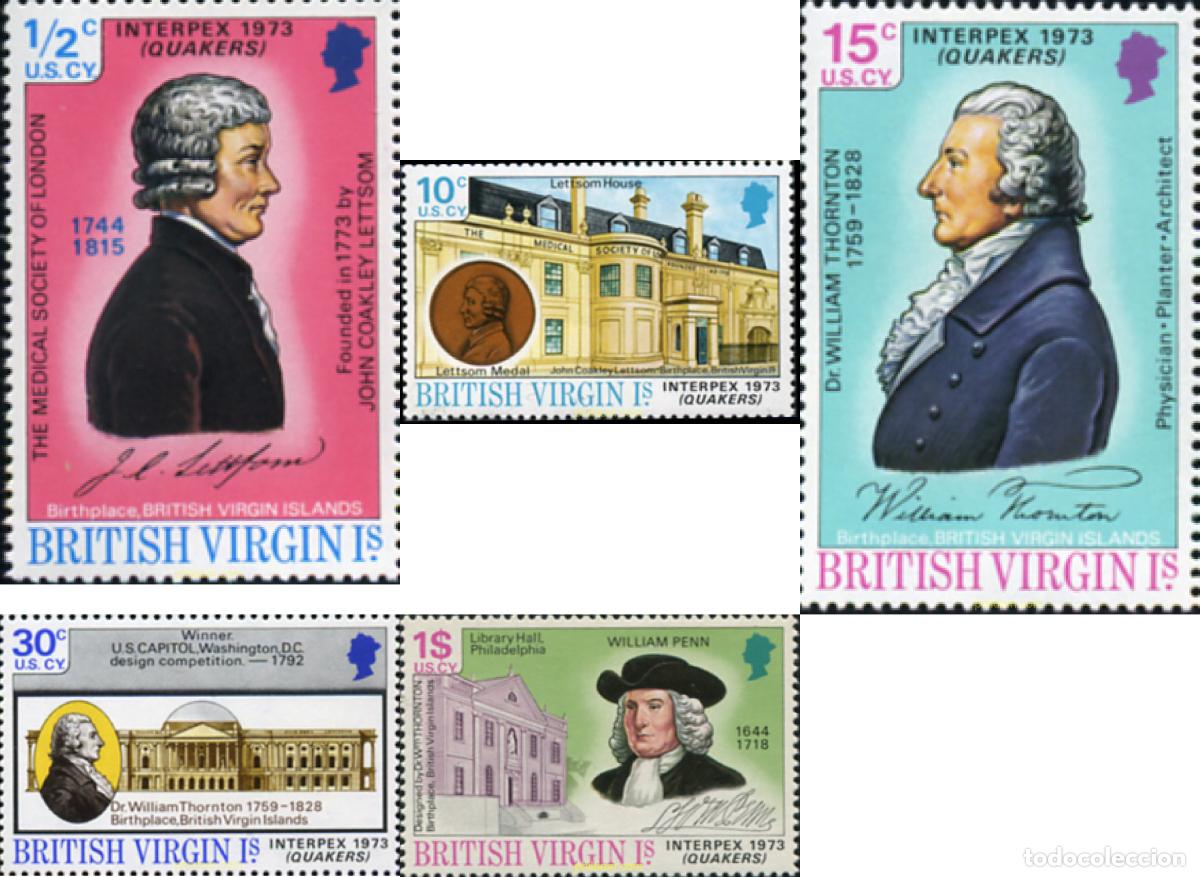 Sellos: 294364 MNH VIRGENES BRITANICAS Islas 1973 INTERPEX - Foto 1