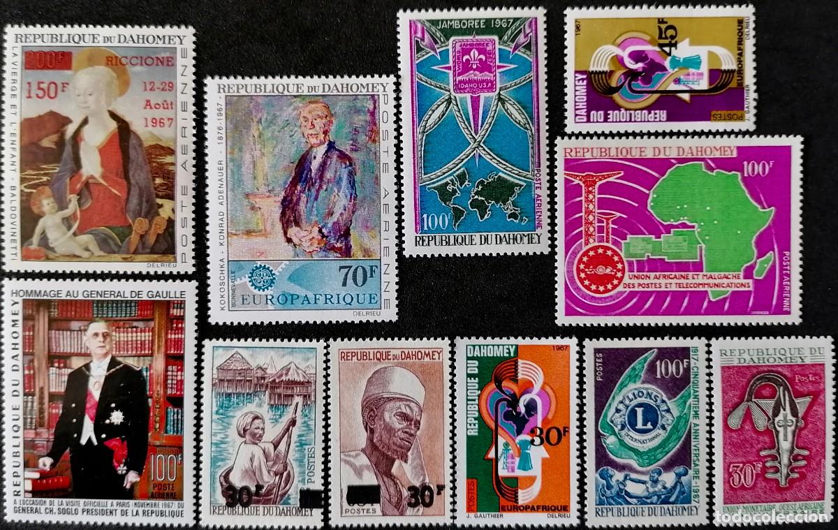 Sellos: DAHOMEY 1967 - VARIAS SERIES = - Foto 1