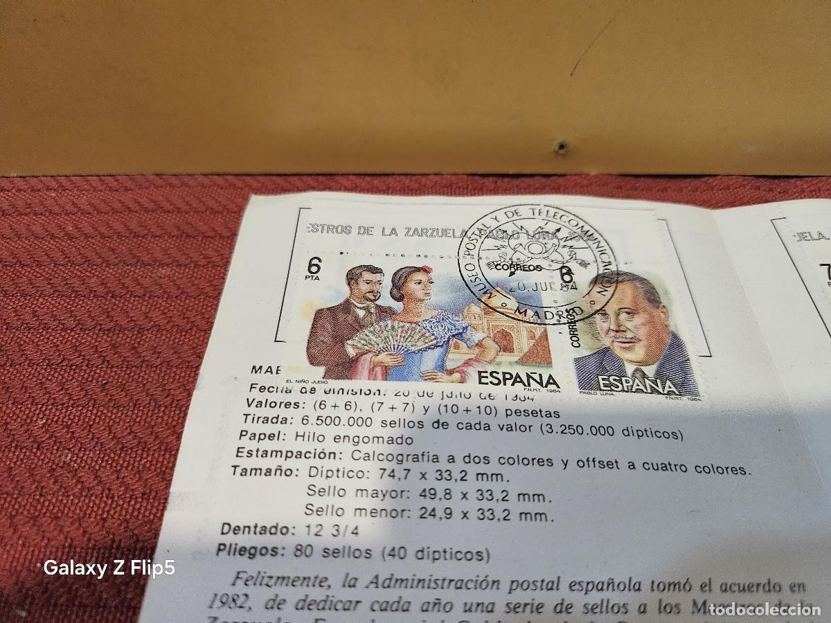 Sellos: sello original de maestro de la zarzuela 1984 - Foto 3