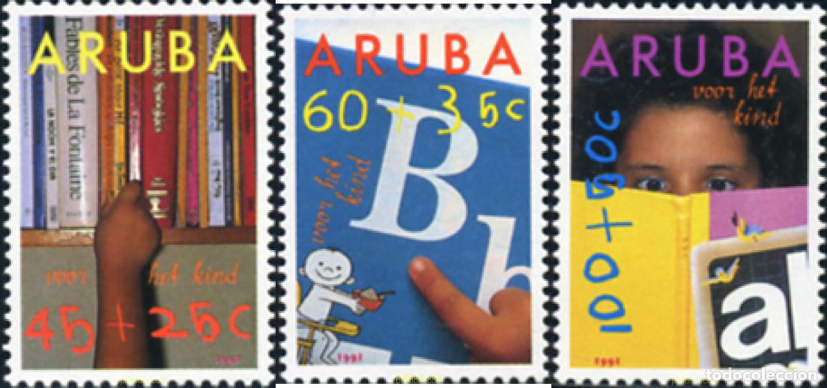 Sellos: 367461 MNH ARUBA 1991 ENSE&Ntilde;ANZA - Foto 1
