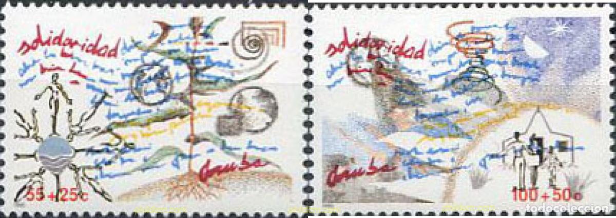 Sellos: 219349 MNH ARUBA 1990 SOLIDARIDAD - Foto 1
