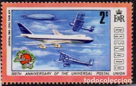 Sellos: Granada. Centenario de la U.P.U.. 1974. YT-533. - Foto 1