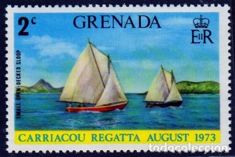 Sellos: Granada. Regata de Carriacou. 1973. YT-477. - Foto 1