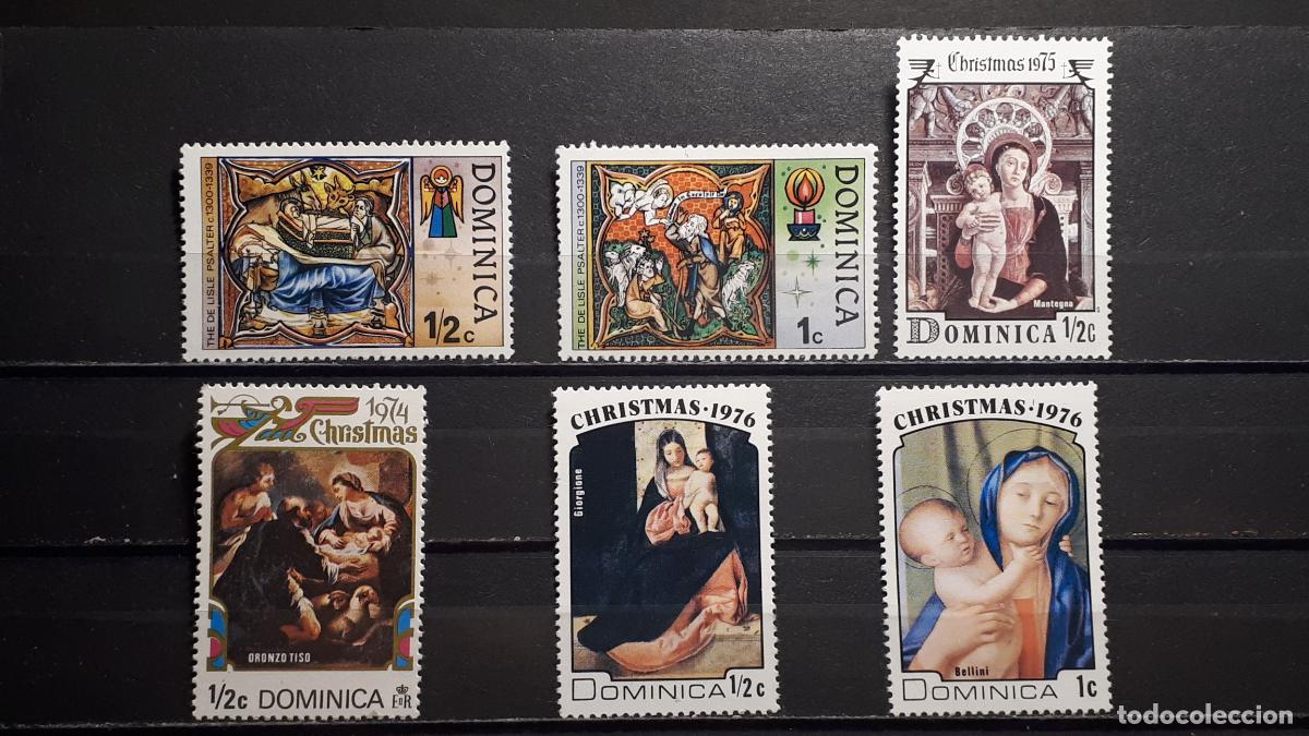 Sellos: DOMINICA. **. Lote de 6 sellos a catalogar - Foto 1