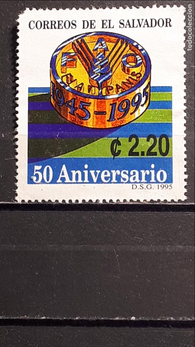 Sellos: SALVADOR. A&Ntilde;O 1995. &deg;. YVERT 1235 - Foto 1
