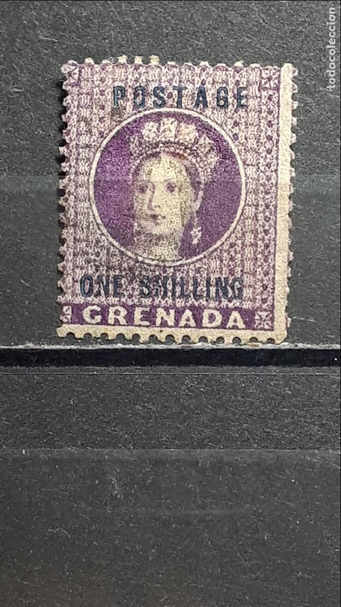 Sellos: GRENADA. A&Ntilde;O 1875. &deg;. YVERT 10. - Foto 1