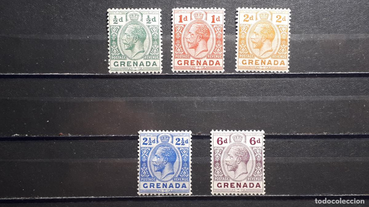 Sellos: GRENADA. A&Ntilde;O 1913. *. YVERT 69/72 y 74. - Foto 1