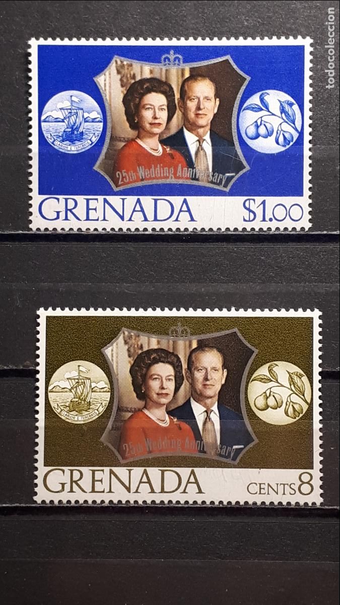 Sellos: GRENADA. A&Ntilde;O 1972. **. YVERT 457/8 - Foto 1