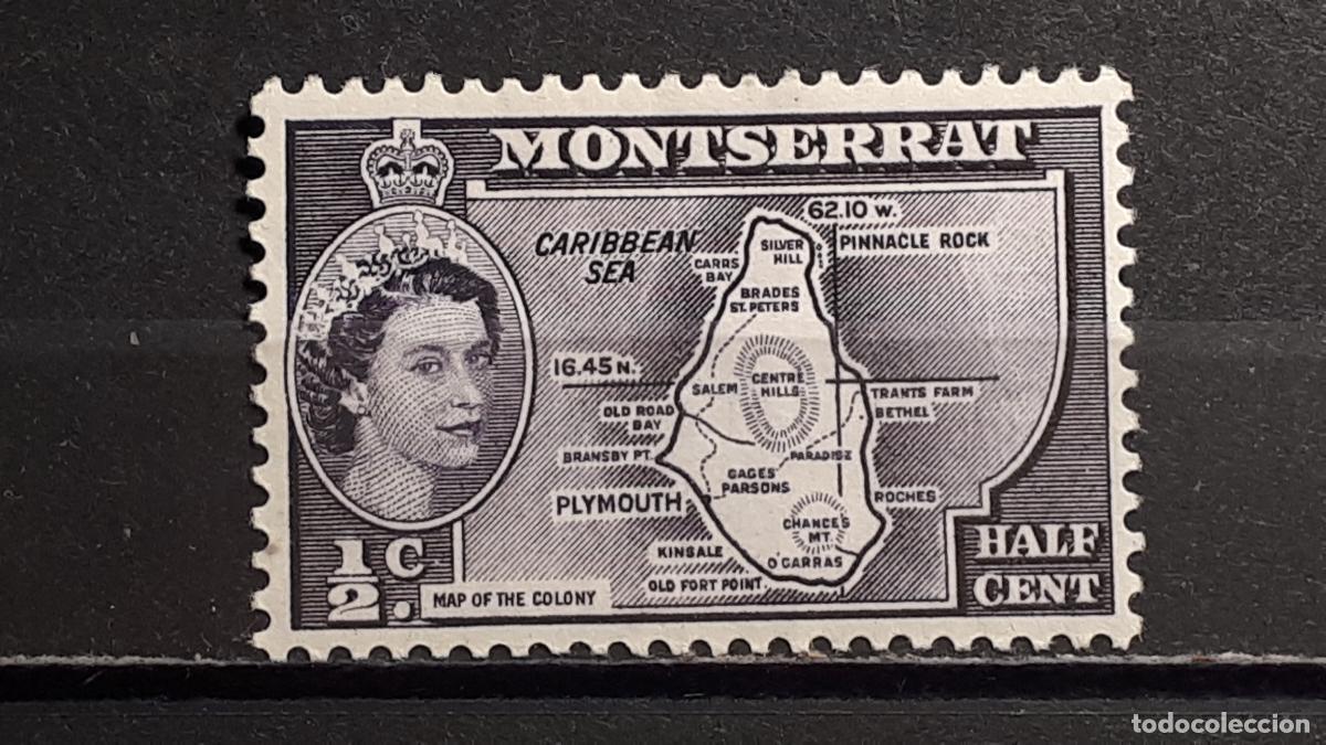 Sellos: MONTSERRAT . A&Ntilde;O 1955. *. YVERT 133 - Foto 1