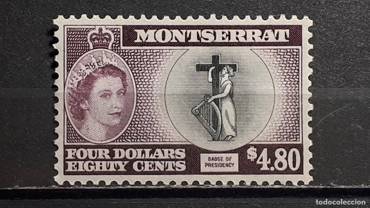 Sellos: MONTSERRAT . A&Ntilde;O 1955. **. YVERT 144 - Foto 1