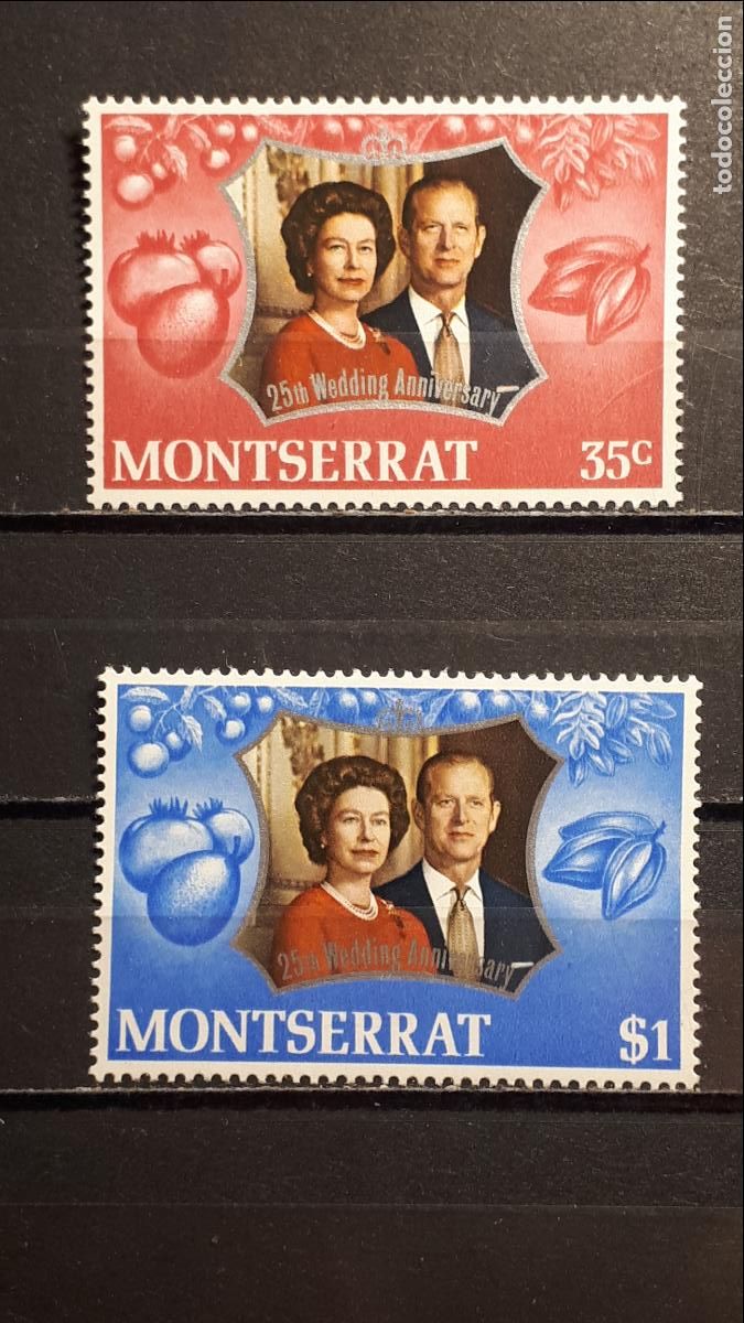 Sellos: MONTSERRAT . A&Ntilde;O 1972. **. YVERT 286/7 - Foto 1