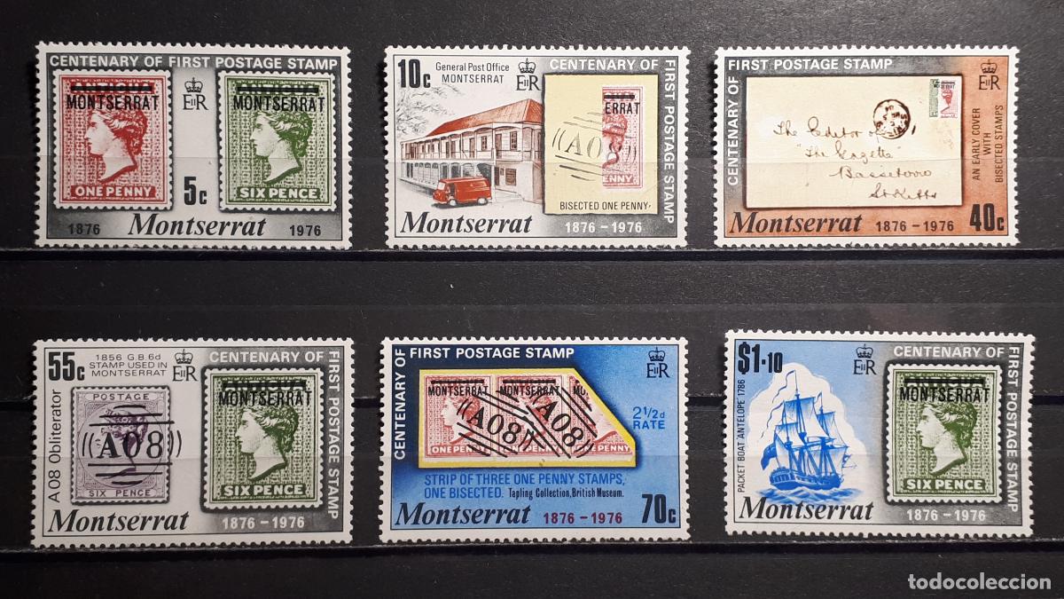 Sellos: MONTSERRAT . A&Ntilde;O 1976. **. YVERT 328/33 - Foto 1