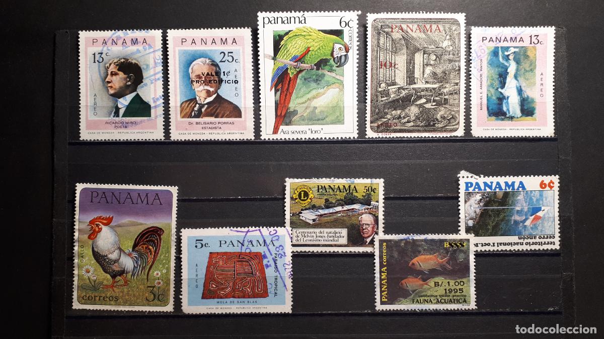 Sellos: PANAM&Aacute;. &deg;. Lote de 10 sellos a catalogar - Foto 1