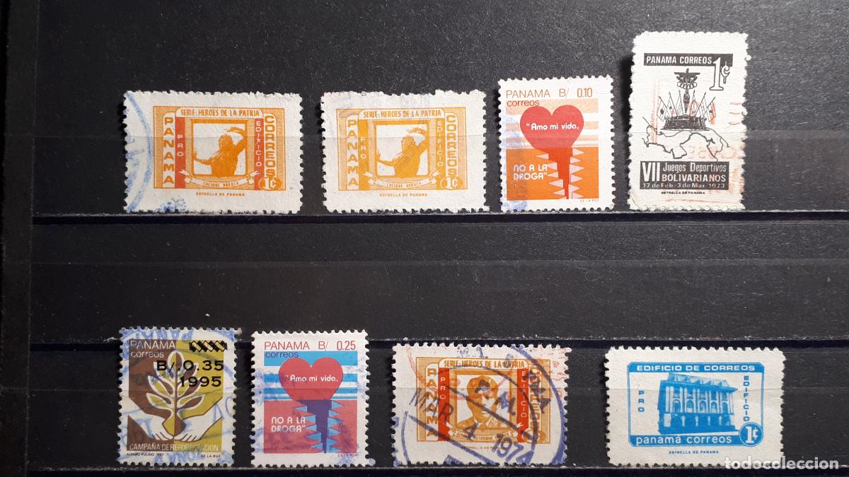 Sellos: PANAM&Aacute;. &deg;. Lote de 8 sellos a catalogar - Foto 1