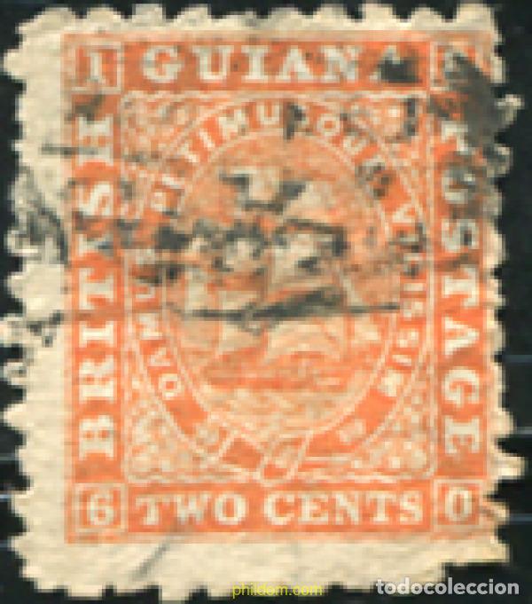 Sellos: 629607 USED GUYANA 1860 SERIE BASICA - Foto 1