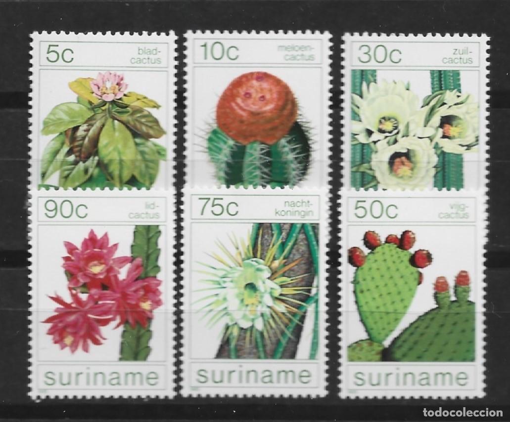 Sellos: Surinam. 1985. Yvert. 982/87. Flora. &rdquo;Cactus&rdquo; - Foto 1