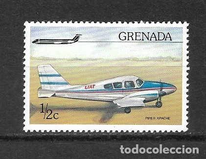 Sellos: Avi&oacute;n tur&iacute;stico: PIPER APACHE. Grenada, sello a&ntilde;o 1976 - Foto 1