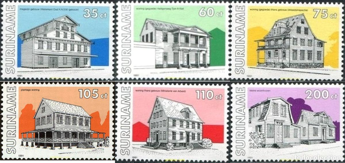 Sellos: 364923 MNH SURINAM 1991 EDIFICIOS - Foto 1
