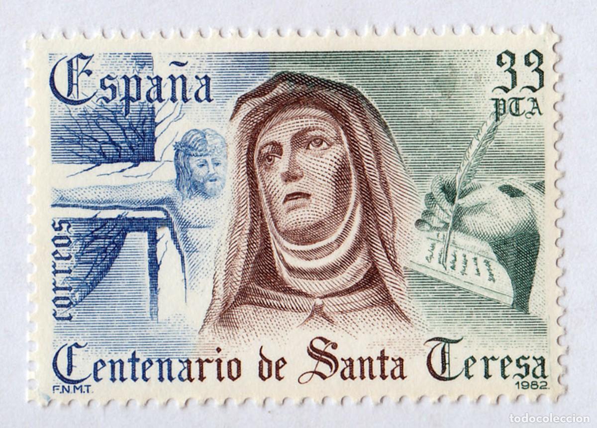 Sellos: SELLO USADO EN VENTA (ESP) - ESPA&Ntilde;A, CENTENARIO DE SANTA TERESA 1982 - Foto 1