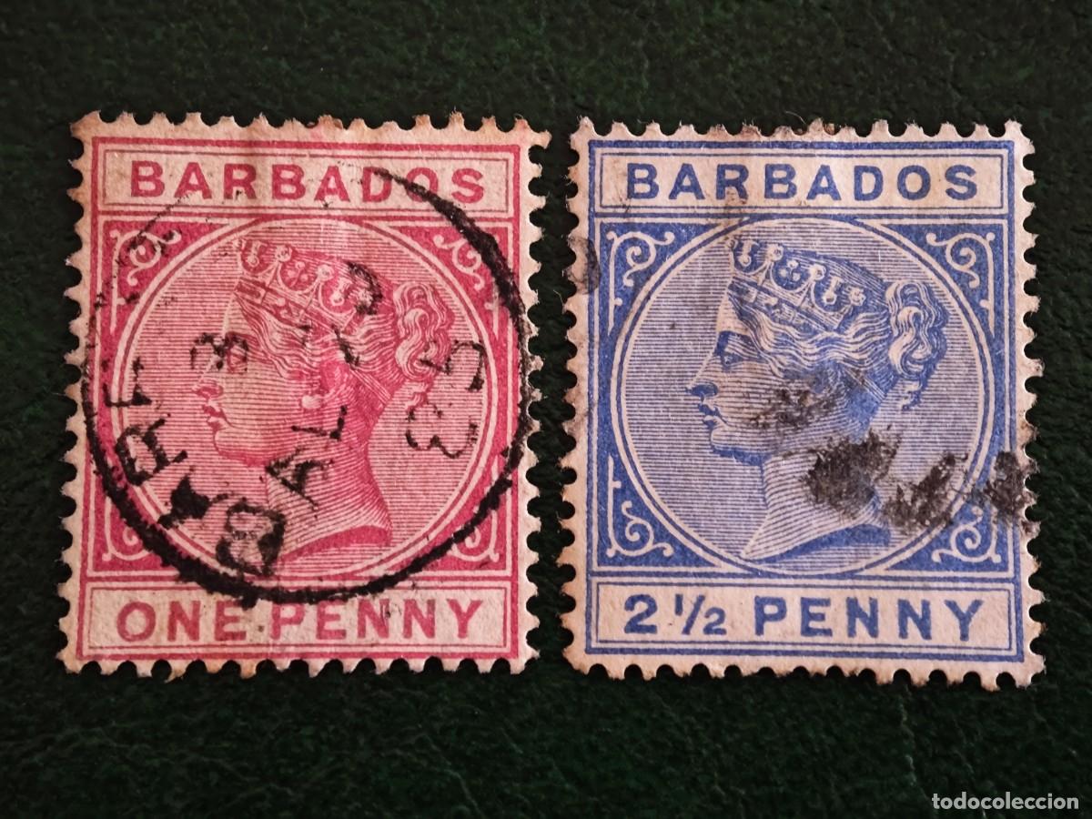Sellos: 1882-1886 Barbados Am&eacute;rica Central - Foto 1