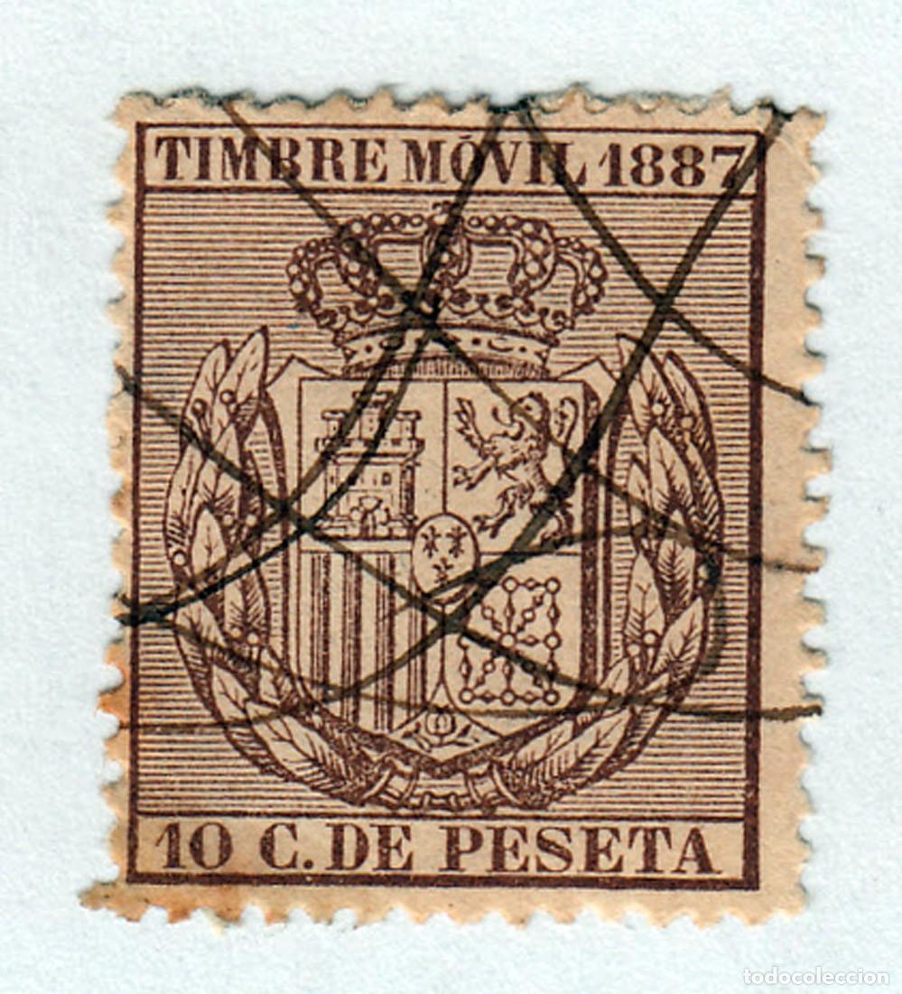 Sellos: SELLO USADO EN VENTA: TIMBRE MOVIL 1887 - Foto 1