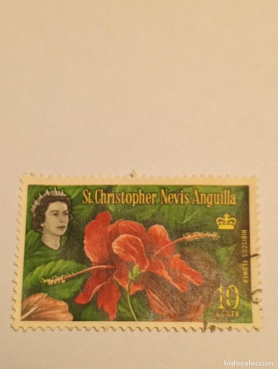 Sellos: Sellos saint Christopher nevis anguila flora - Foto 1