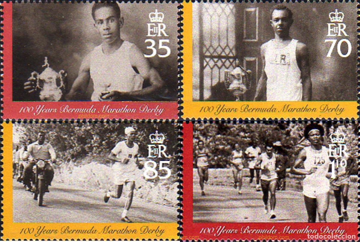 Sellos: 235572 MNH BERMUDAS 2009 CENTENARIO DE LA MARATHON DERBY - Foto 1
