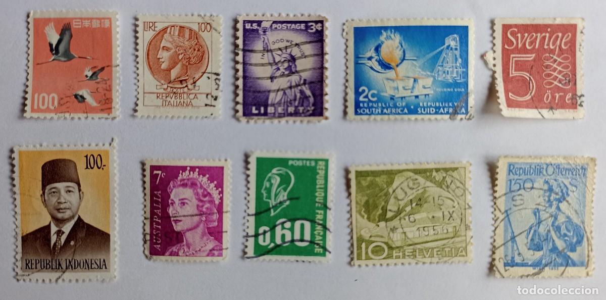 Sellos: Lote 10 sellos variados del mundo - Foto 1