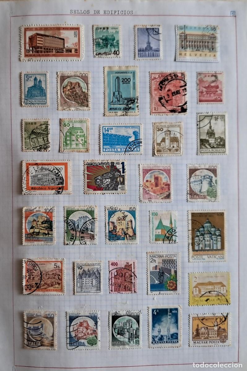 Sellos: lote de 33 sellos extranjeros de edificios. - Foto 1