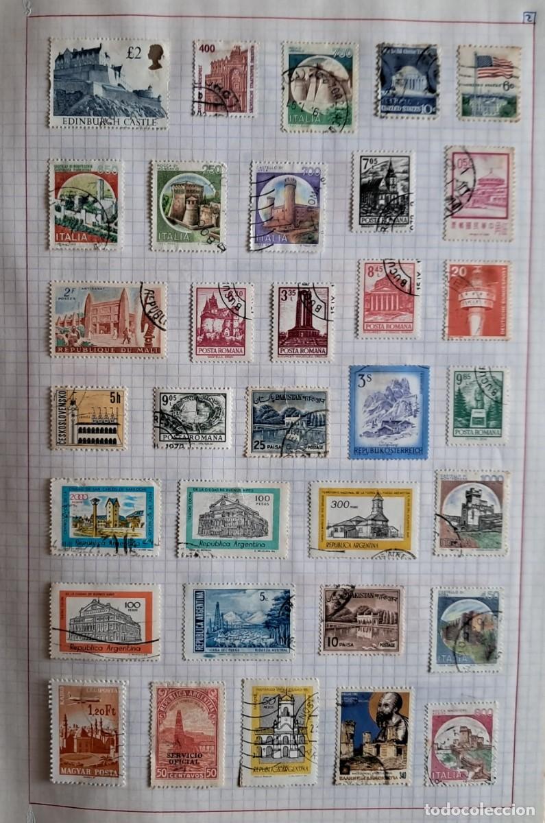 Sellos: lote de 33 sellos extranjeros de edificios. - Foto 1