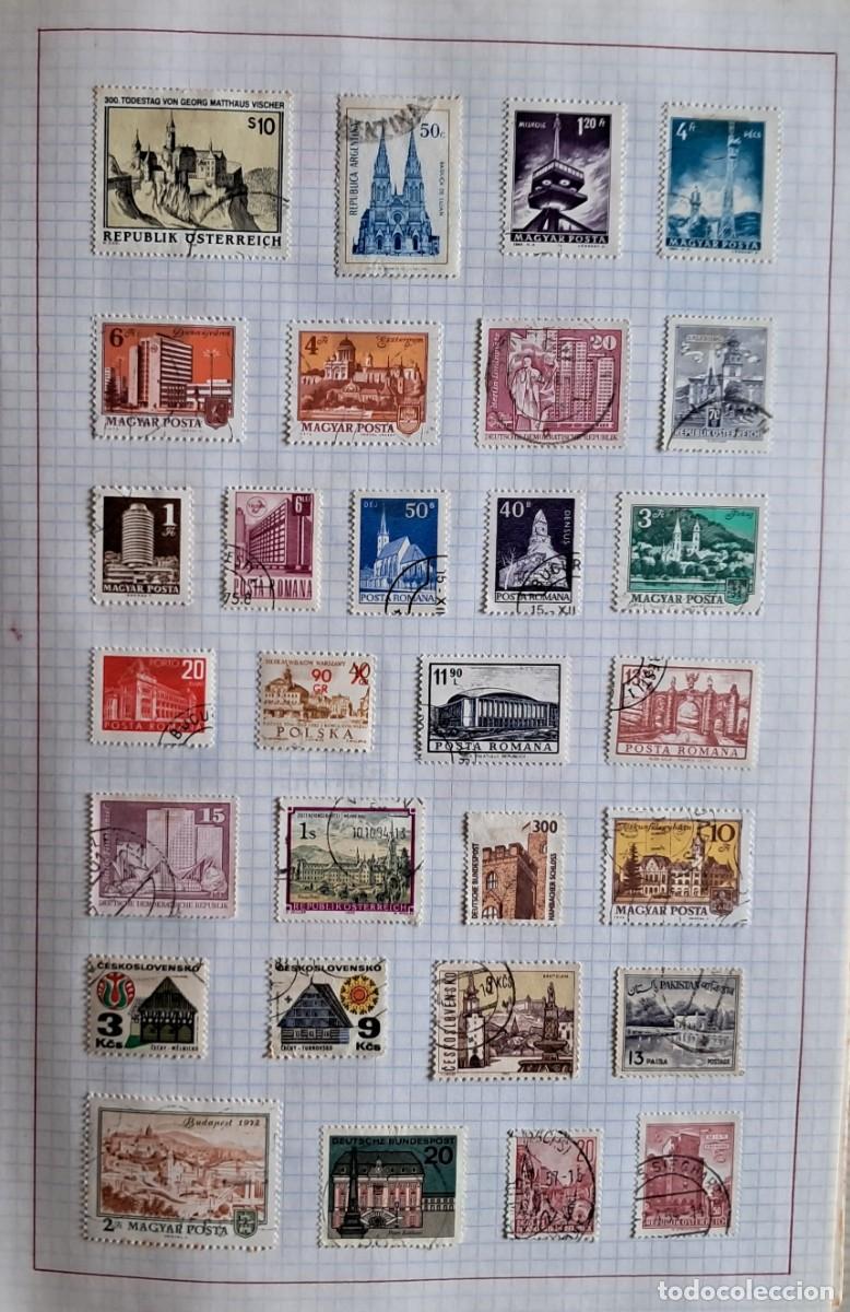 Sellos: lote de 30 sellos extranjeros de edificios. - Foto 1