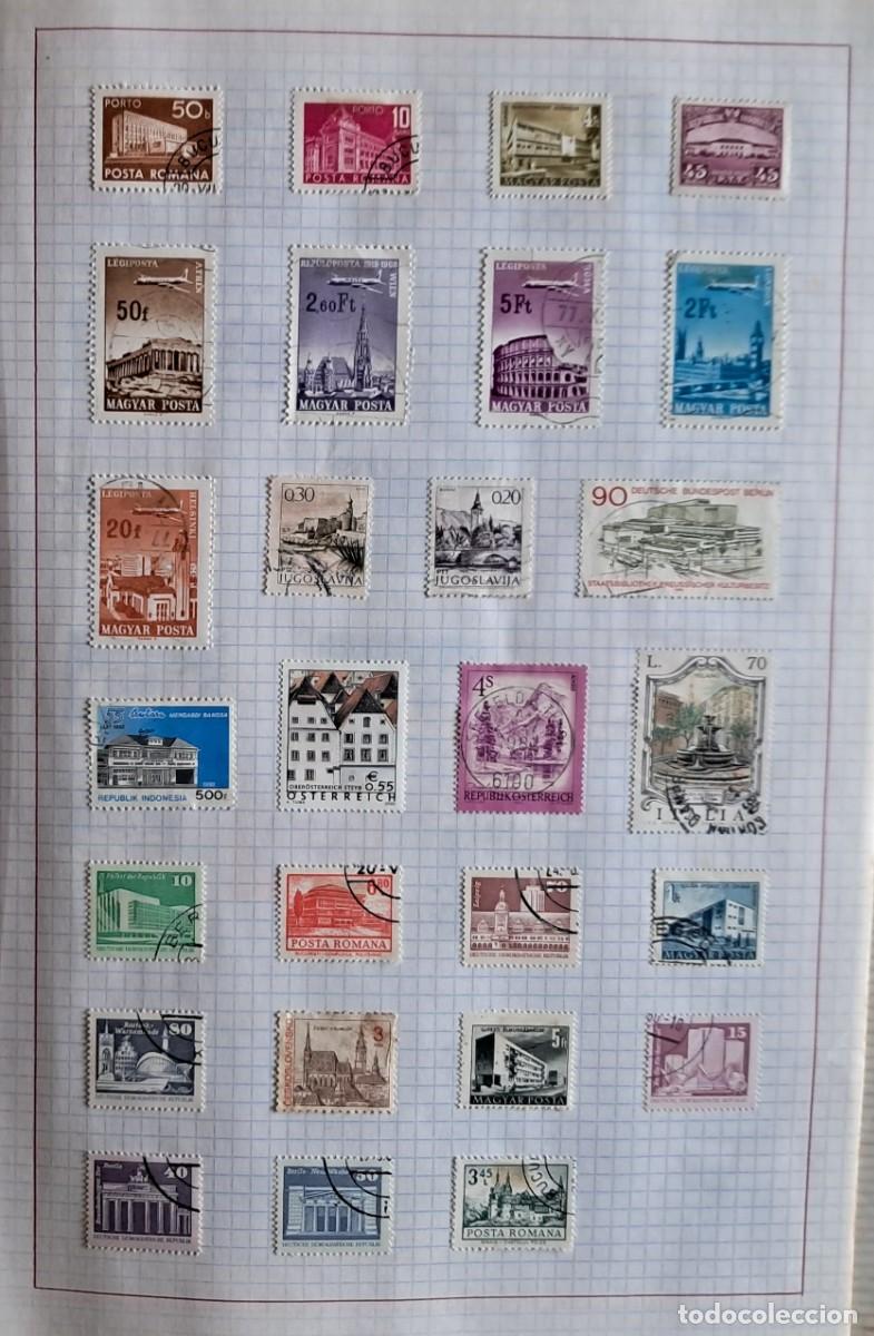 Sellos: lote de 27 sellos extranjeros de edificios. - Foto 1