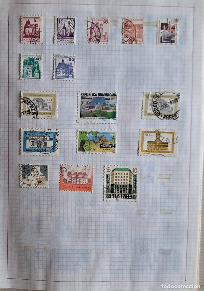 Sellos: lote de 16 sellos extranjeros de edificios. - Foto 1