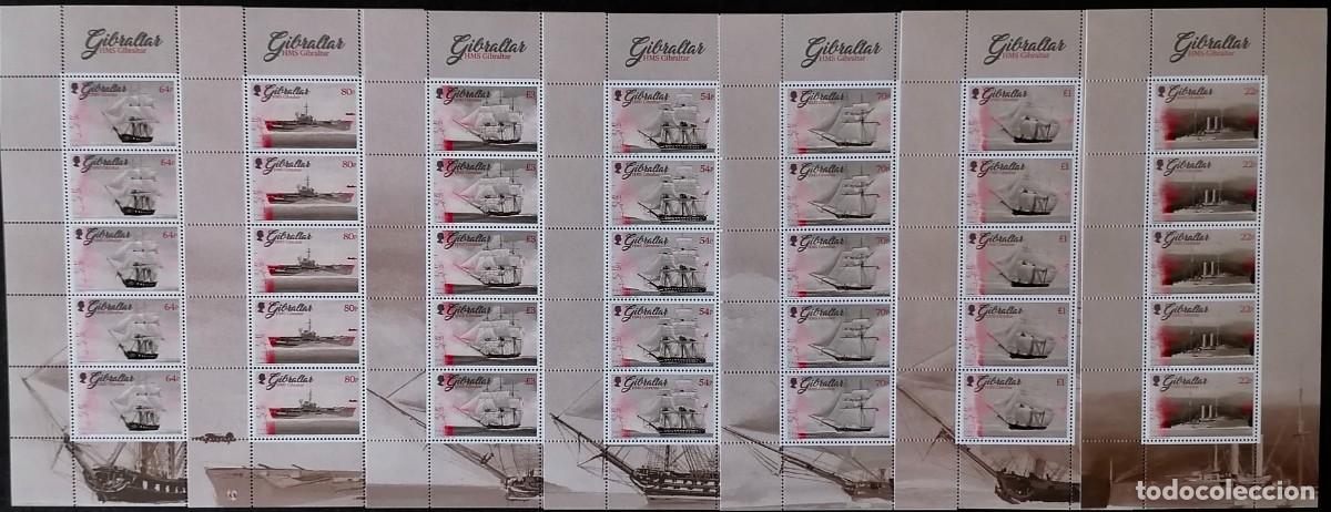 Sellos: GIBRALTAR 2017 - 7 HB BARCOS / HMS GIBRALTAR . - Foto 1