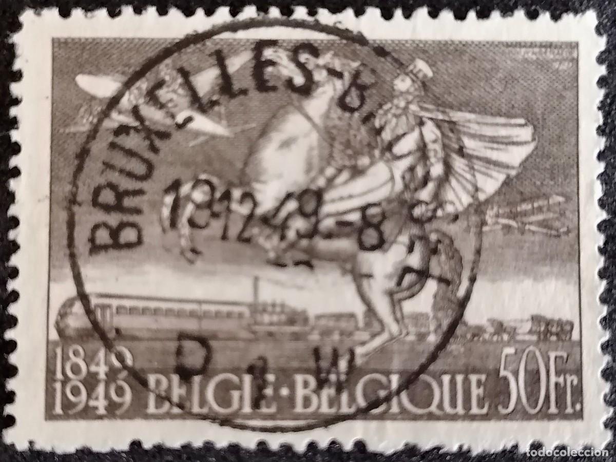 Sellos: B&Eacute;LGICA 1949 - CENTENARIO DEL SELLO . - Foto 1