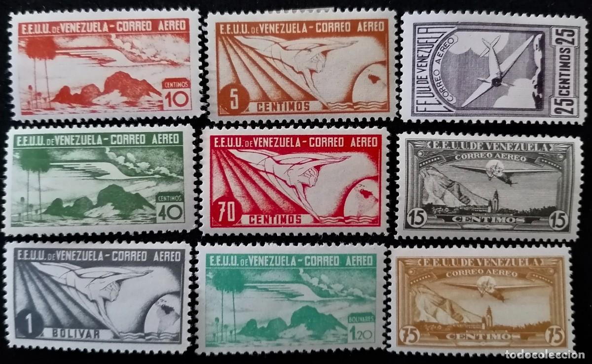 Sellos: VENEZUELA 1937 - A&Eacute;REOS . - Foto 1