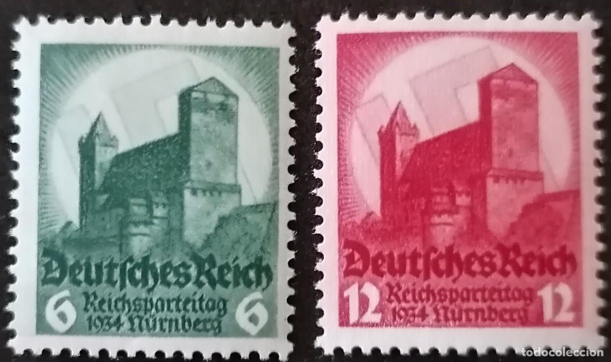 Sellos: ALEMANIA 1934 - CONGRESO DE NUREMBERG . - Foto 1