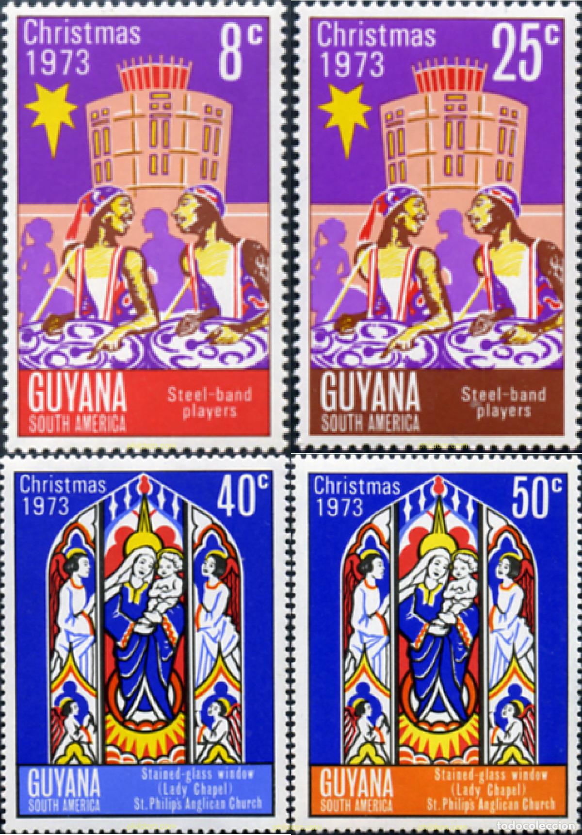 Sellos: 309242 MNH GUYANA 1973 NAVIDAD - Foto 1