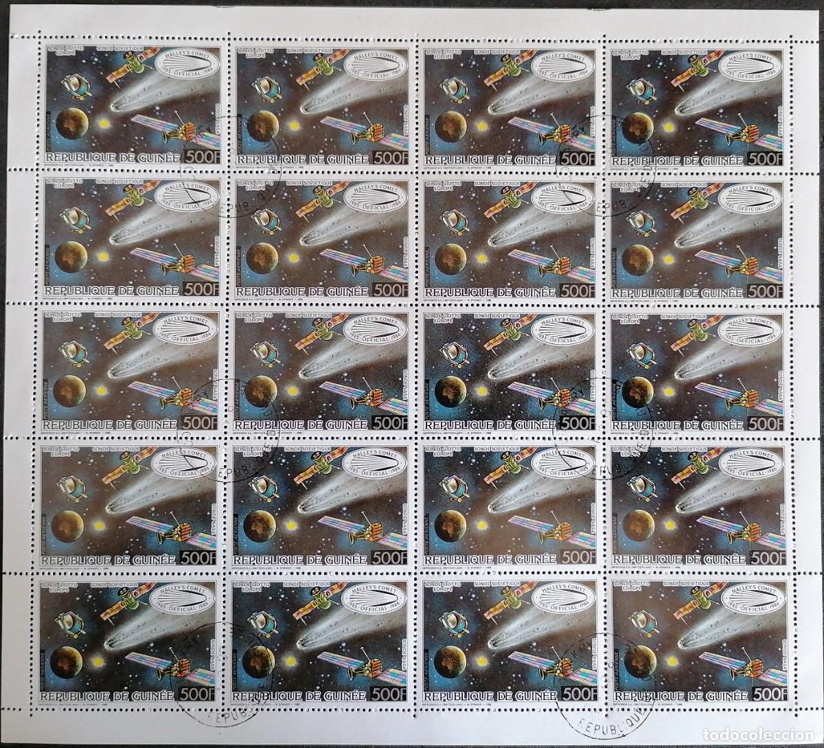 Sellos: GUINEA 1986 - HB COMETA HALLEY / APARICI&Oacute;N . - Foto 1