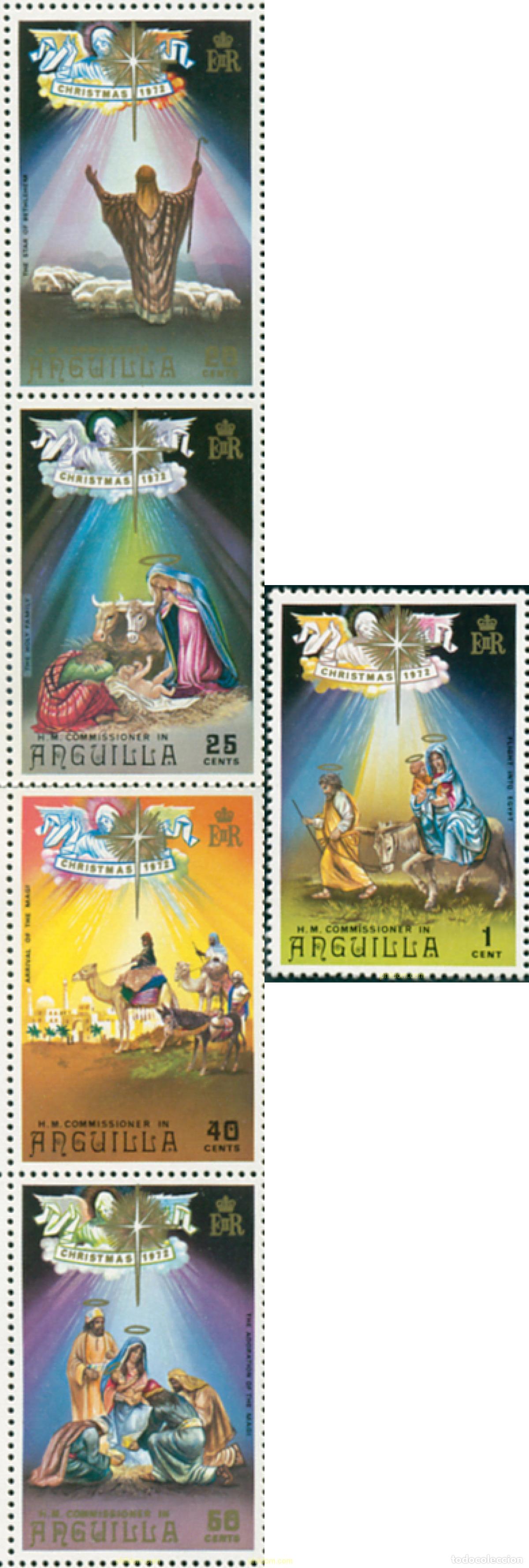Sellos: 163607 MNH ANGUILLA 1972 NAVIDAD - Foto 1