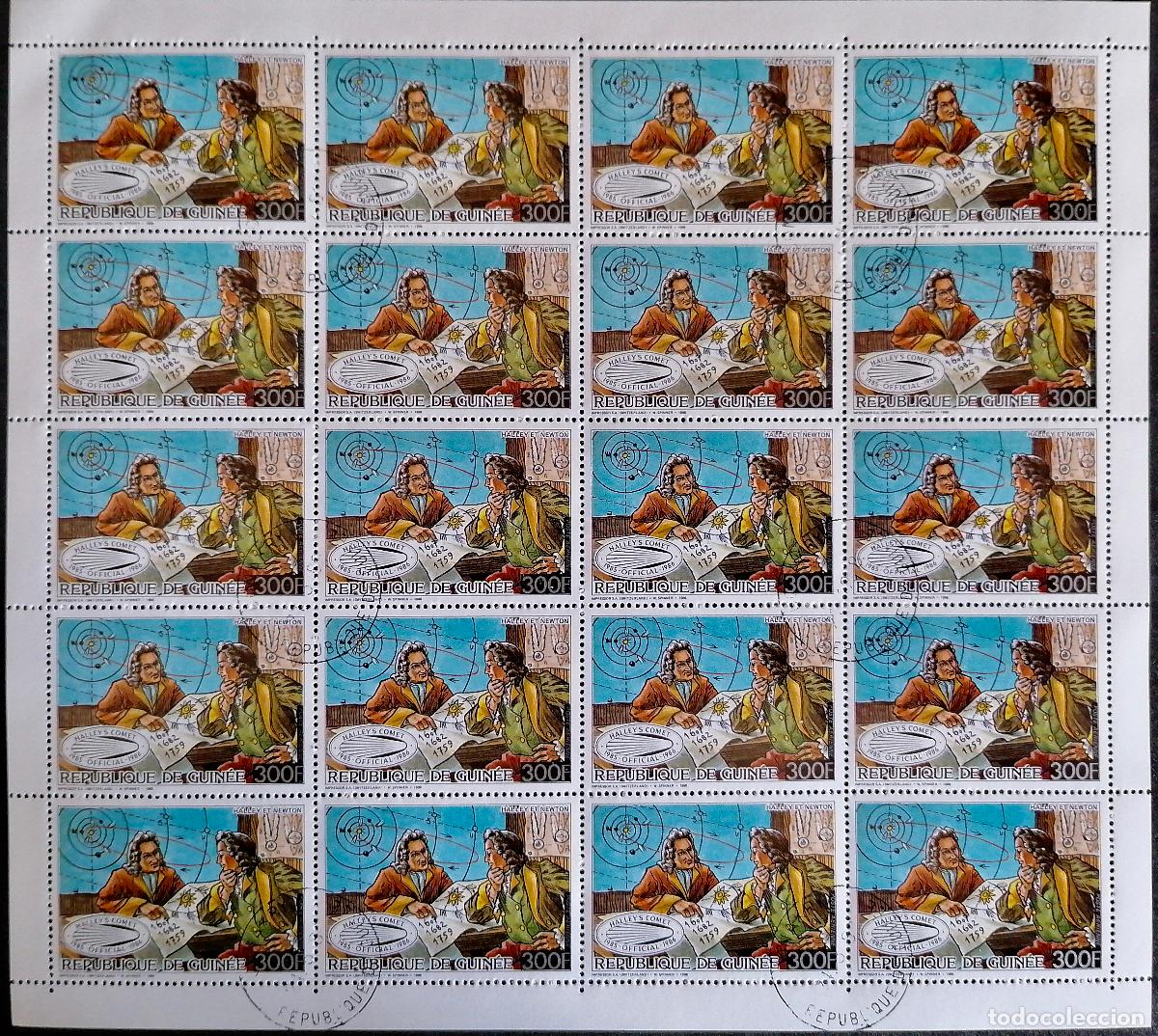 Sellos: GUINEA 1986 - HB COMETA HALLEY / APARICI&Oacute;N . - Foto 1