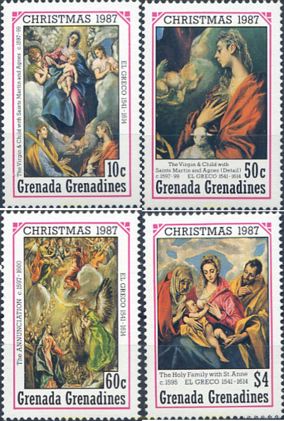 Sellos: 320102 MNH GRANADA GRANADINAS 1987 NAVIDAD - Foto 1