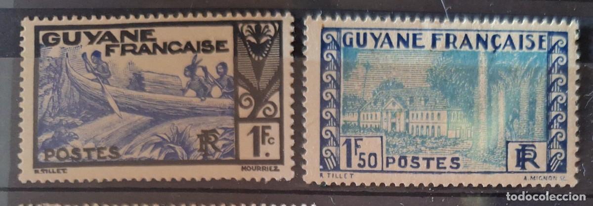Sellos: GUAYANA FRANCESA,1944, CAT.YT.175/176. - Foto 1