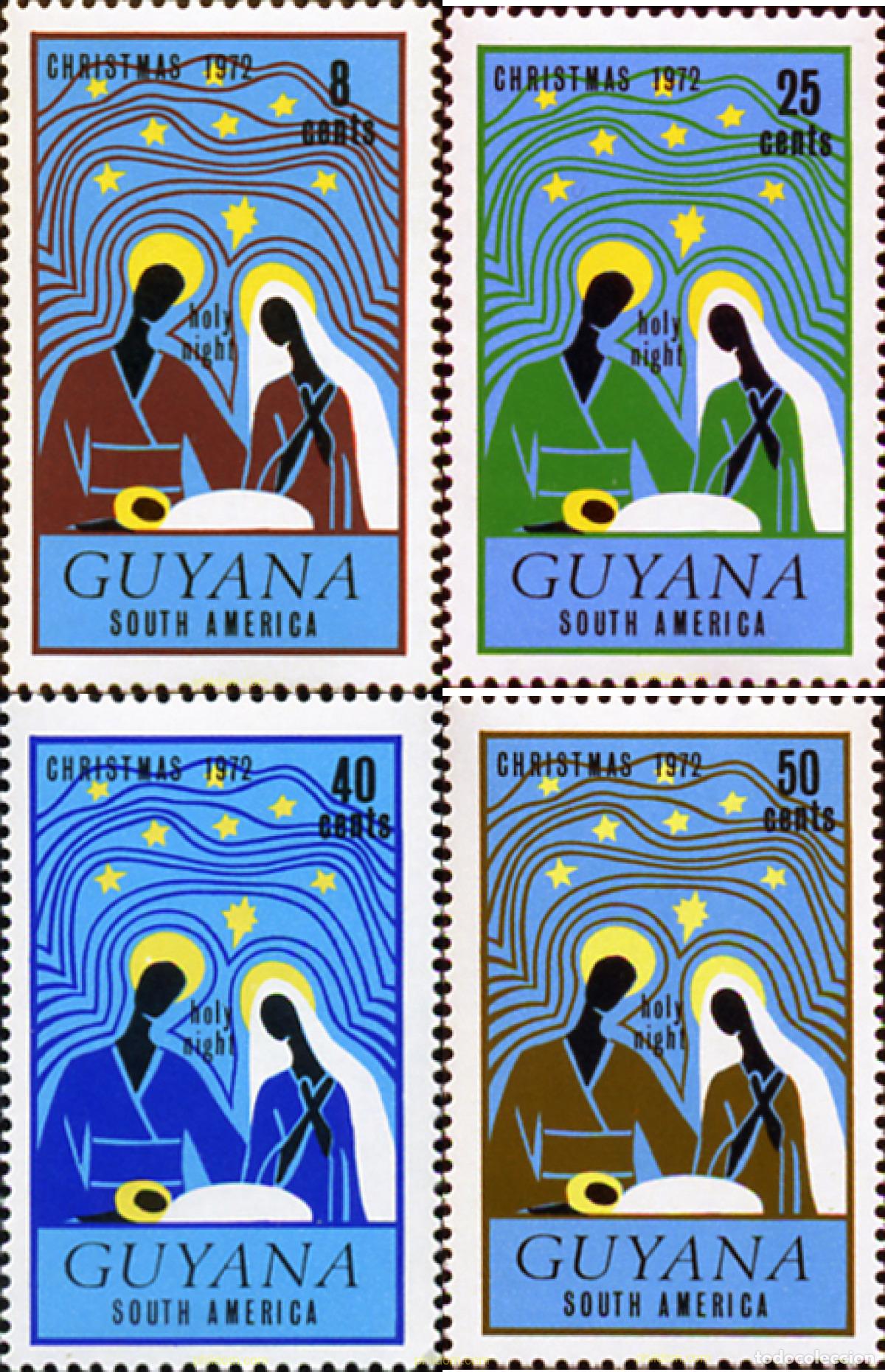 Sellos: 308994 MNH GUYANA 1972 NAVIDAD - Foto 1