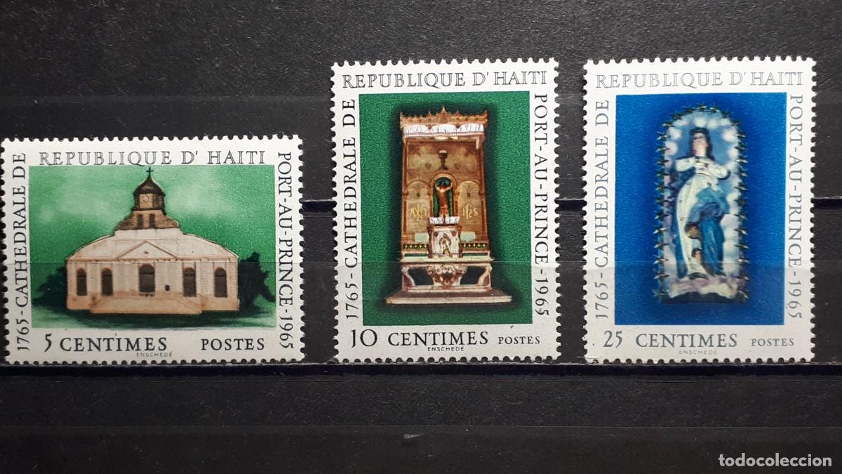 Sellos: HAIT&Iacute; . A&Ntilde;O 1965. **. YVERT 537/9 - Foto 1