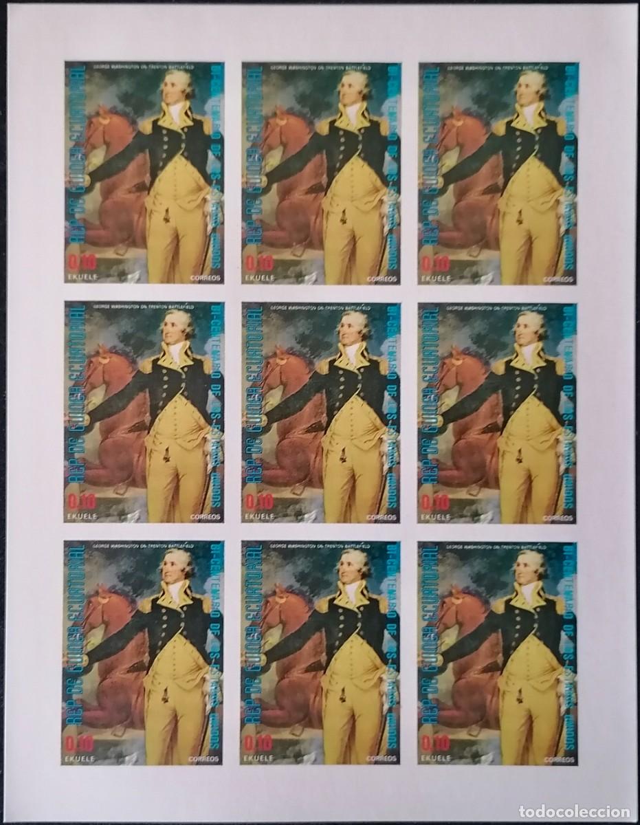Sellos: GUINEA ECUATORIAL 1975 - HB G. WASHINGTON . - Foto 1