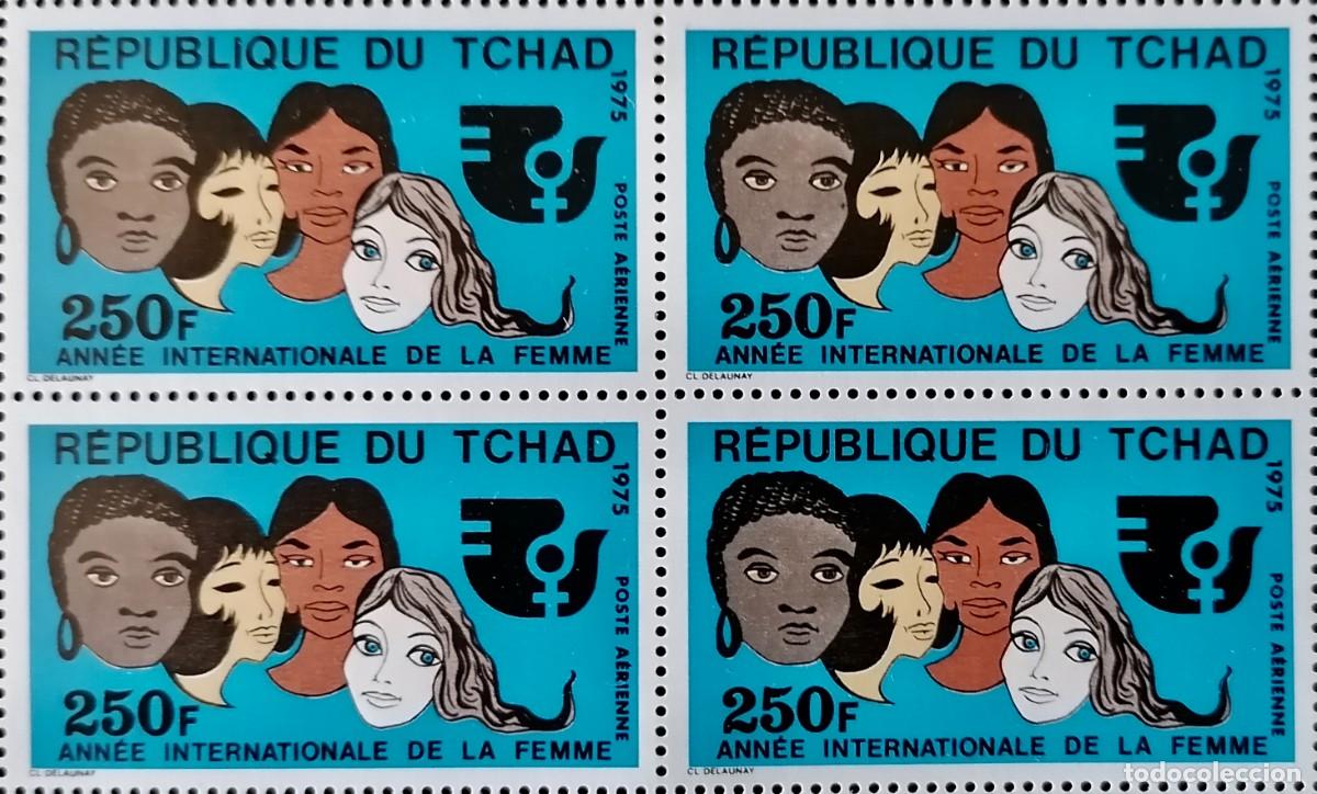 Sellos: CHAD 1975 - A&Ntilde;O INTERNACIONAL DE LA MUJER . - Foto 1