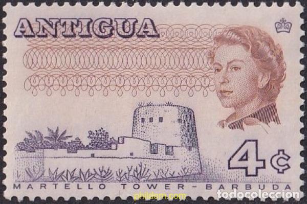 Sellos: 721281 MNH ANTIGUA 1966 EDIFICIOS - Foto 1