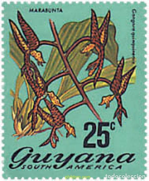 Sellos: 88380 MNH GUYANA 1973 FLORES - Foto 1