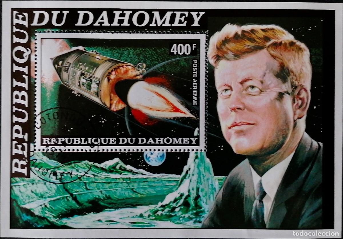 Sellos: DAHOMEY 1974 - HB KENNEDY / ESPACIO * - Foto 1
